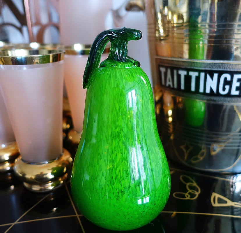 Large Art Glass Pear