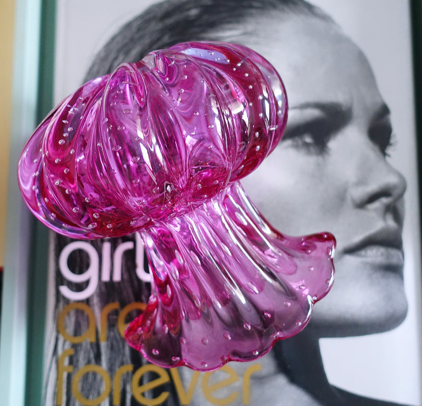 Murano Bullicante Glass Vase