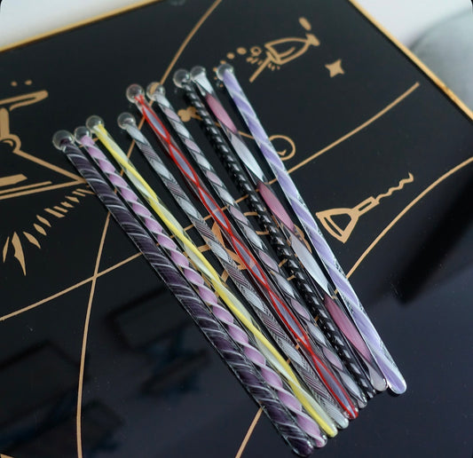 Mid-Century Murano glass swizzle stick set