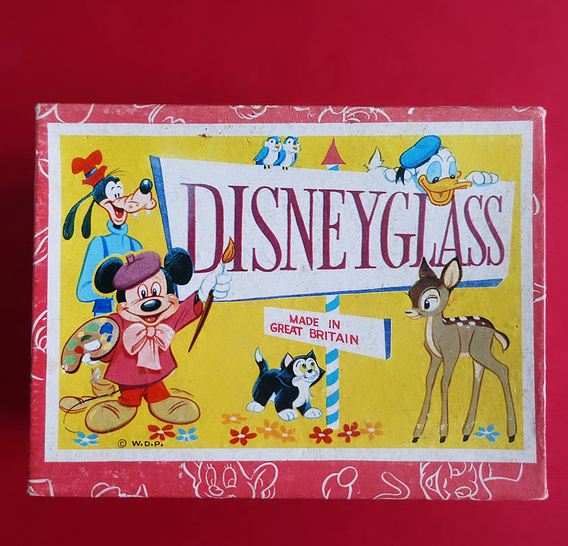 Rare set of two Disney Glass juice glasses