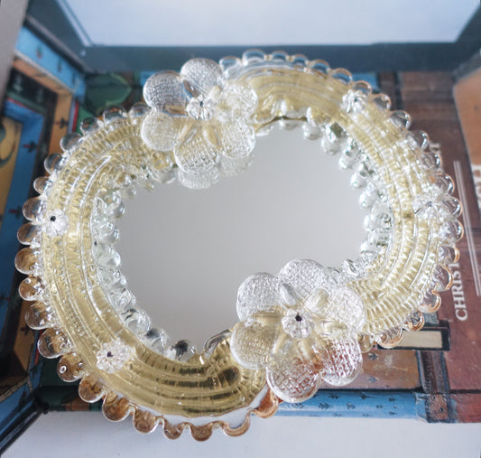 Murano glass vanity mirror