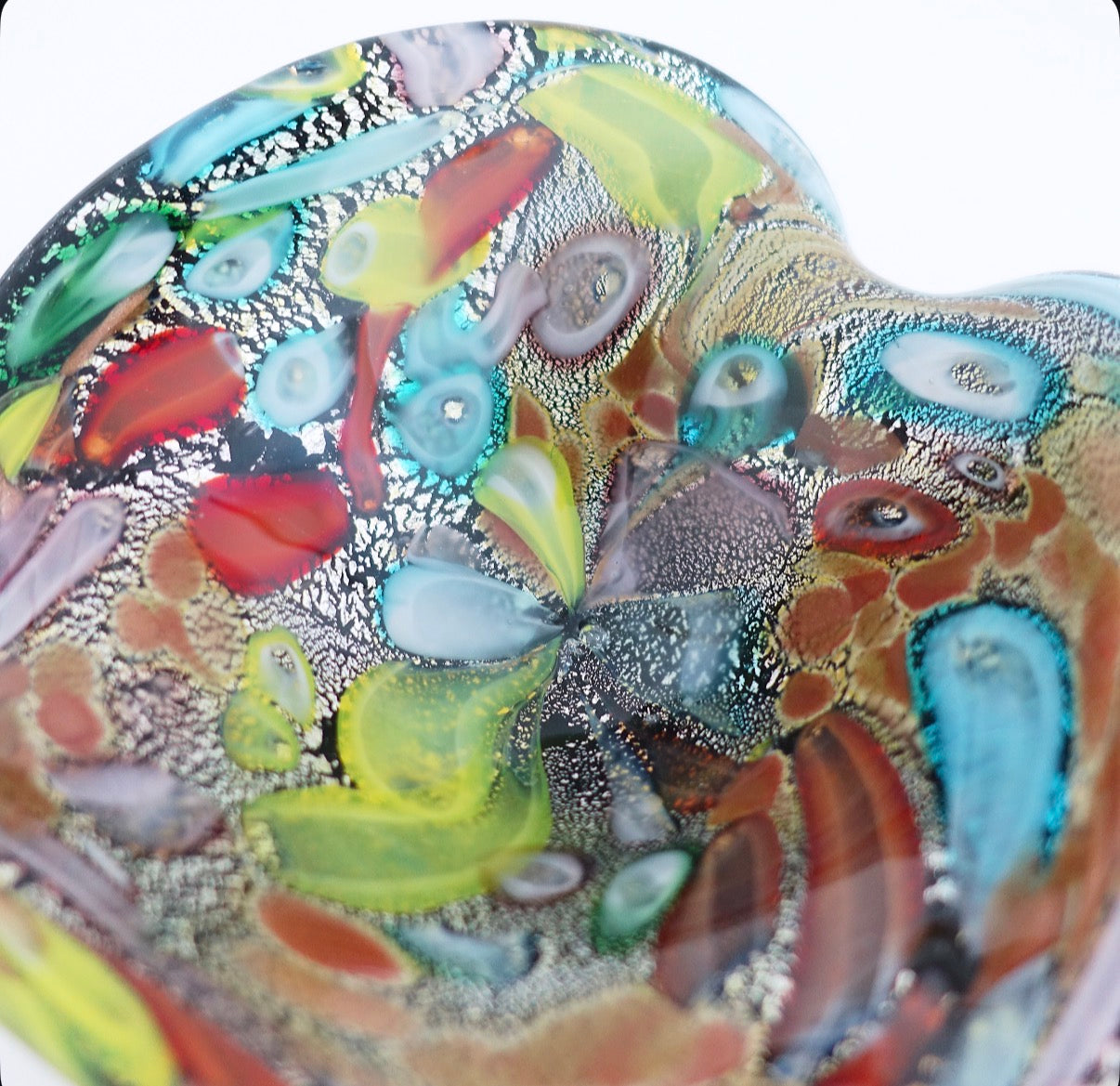 Bizantino cosmic murano glass trinket dish