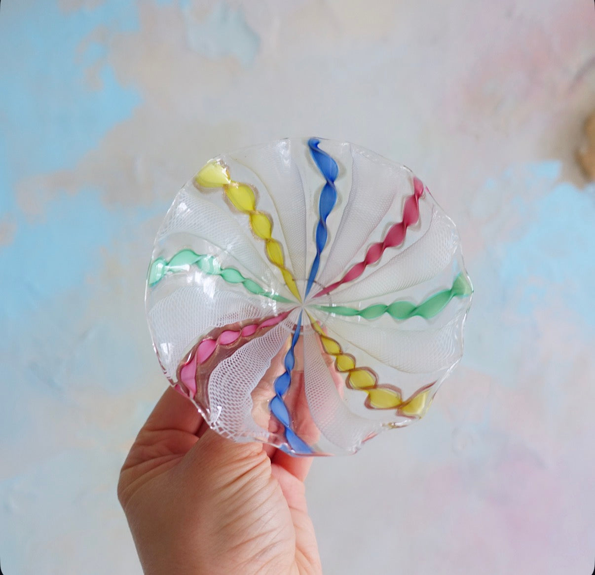 Zanfirico Murano glass bowl