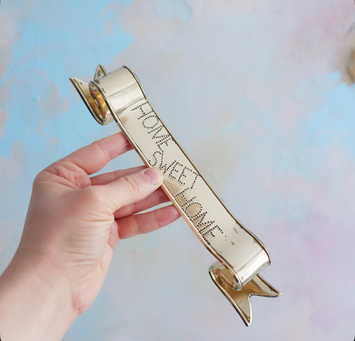 Brass Home Sweet Home ribbon
