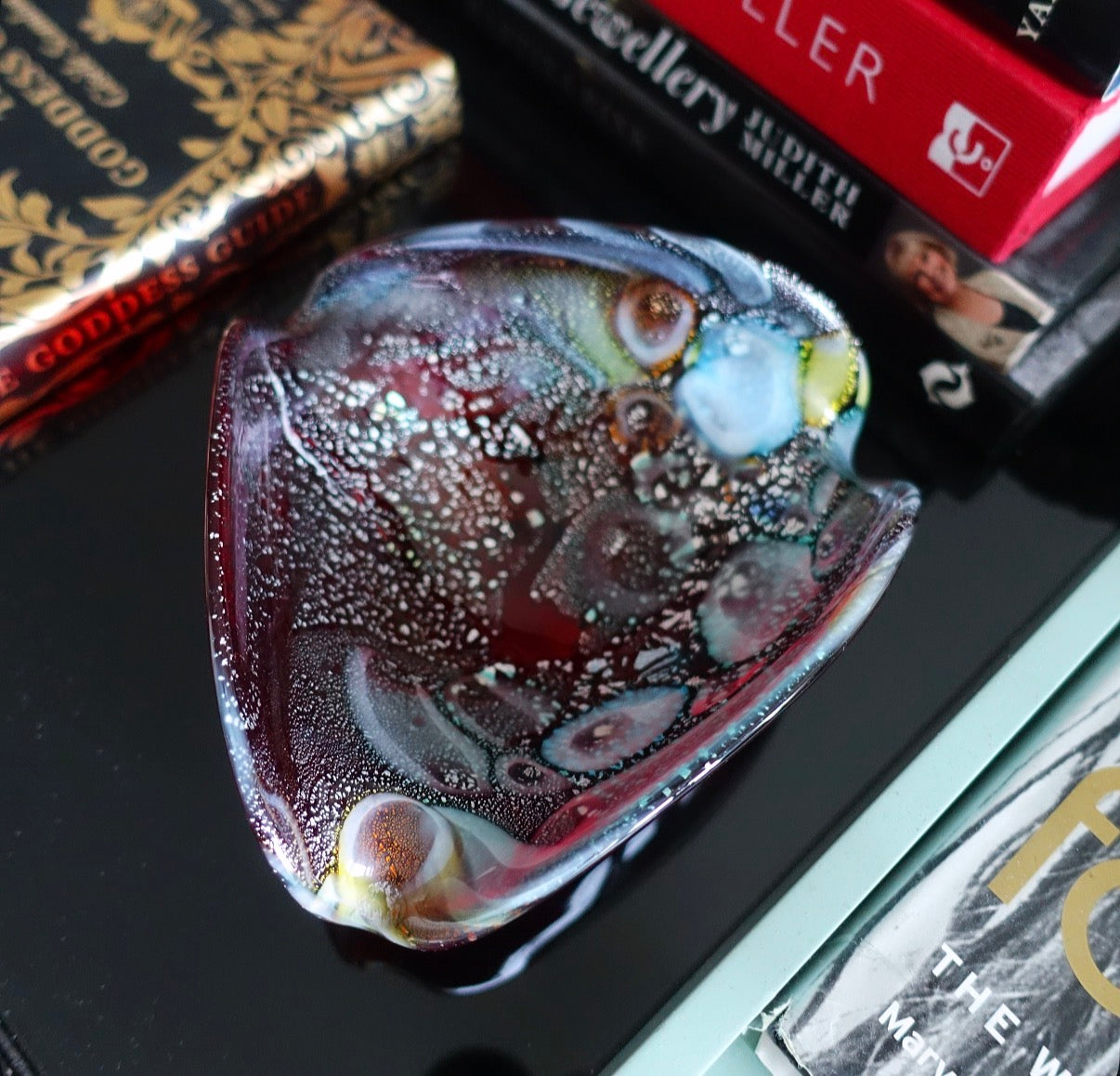 Cosmic Bizantino Murano glass trinket dish