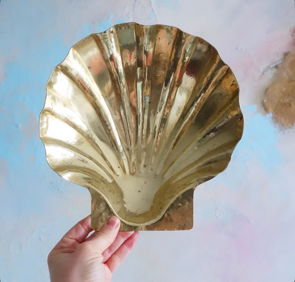 Renzo Cassetti brass shell bowl