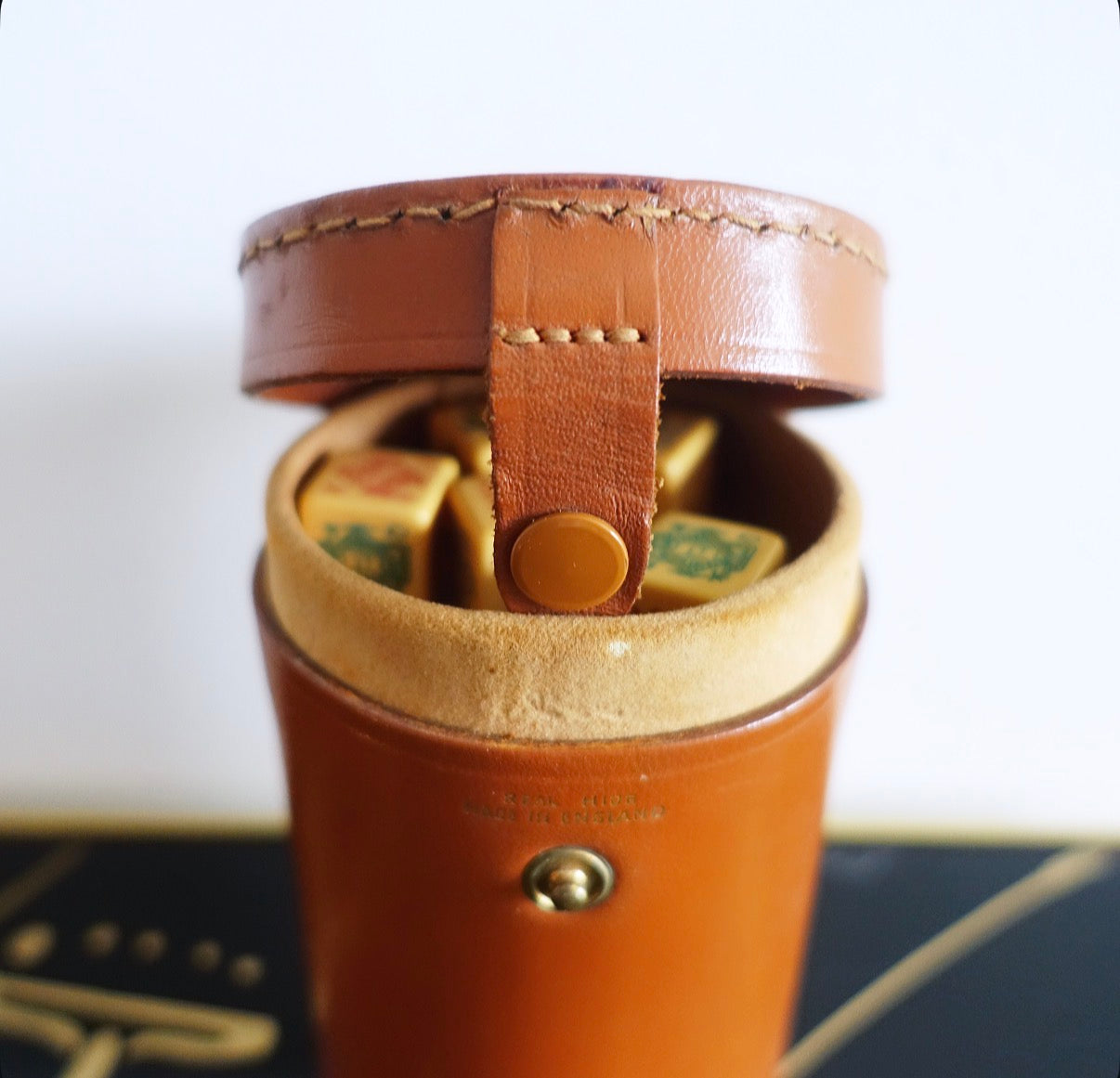 Leather dice shaker