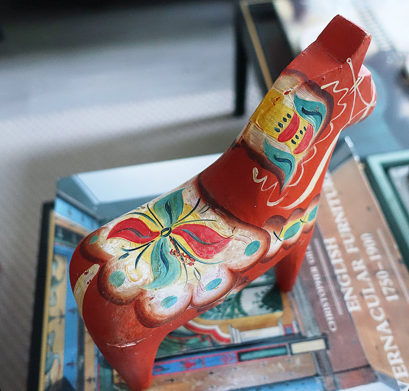 Mid-Century 8 inch Swedish Dala horse