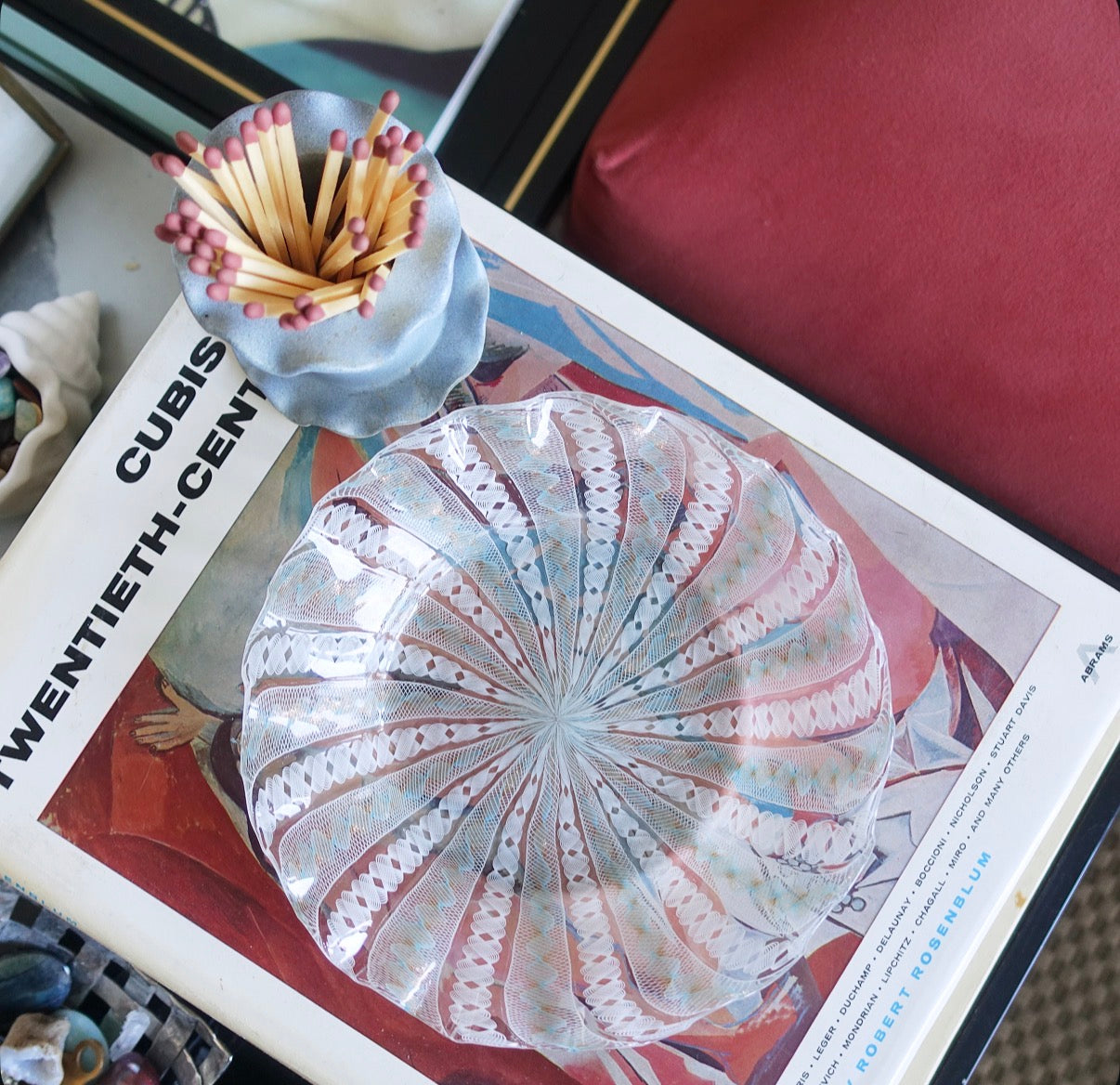 Salviati Murano glass trinket dish