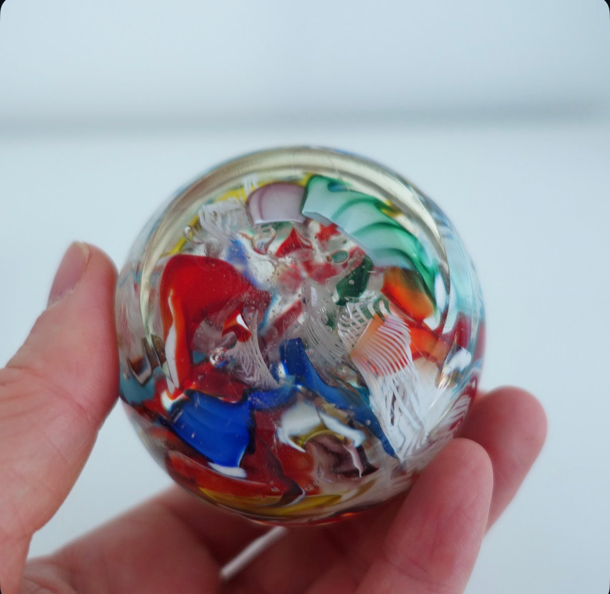 Bizantino Murano glass paperweight (B)