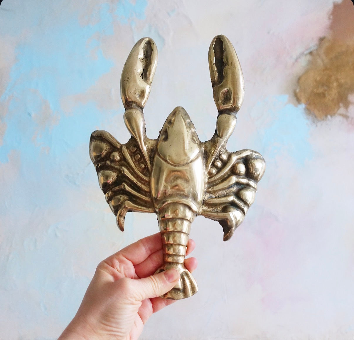 XL brass lobster