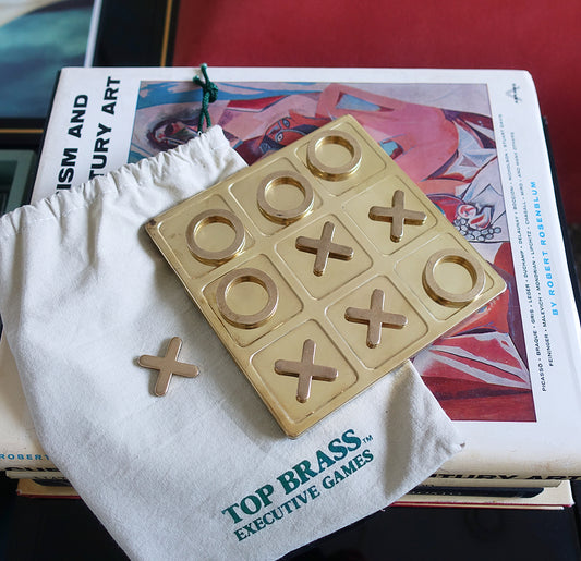 Brass Tic Tac Toe game