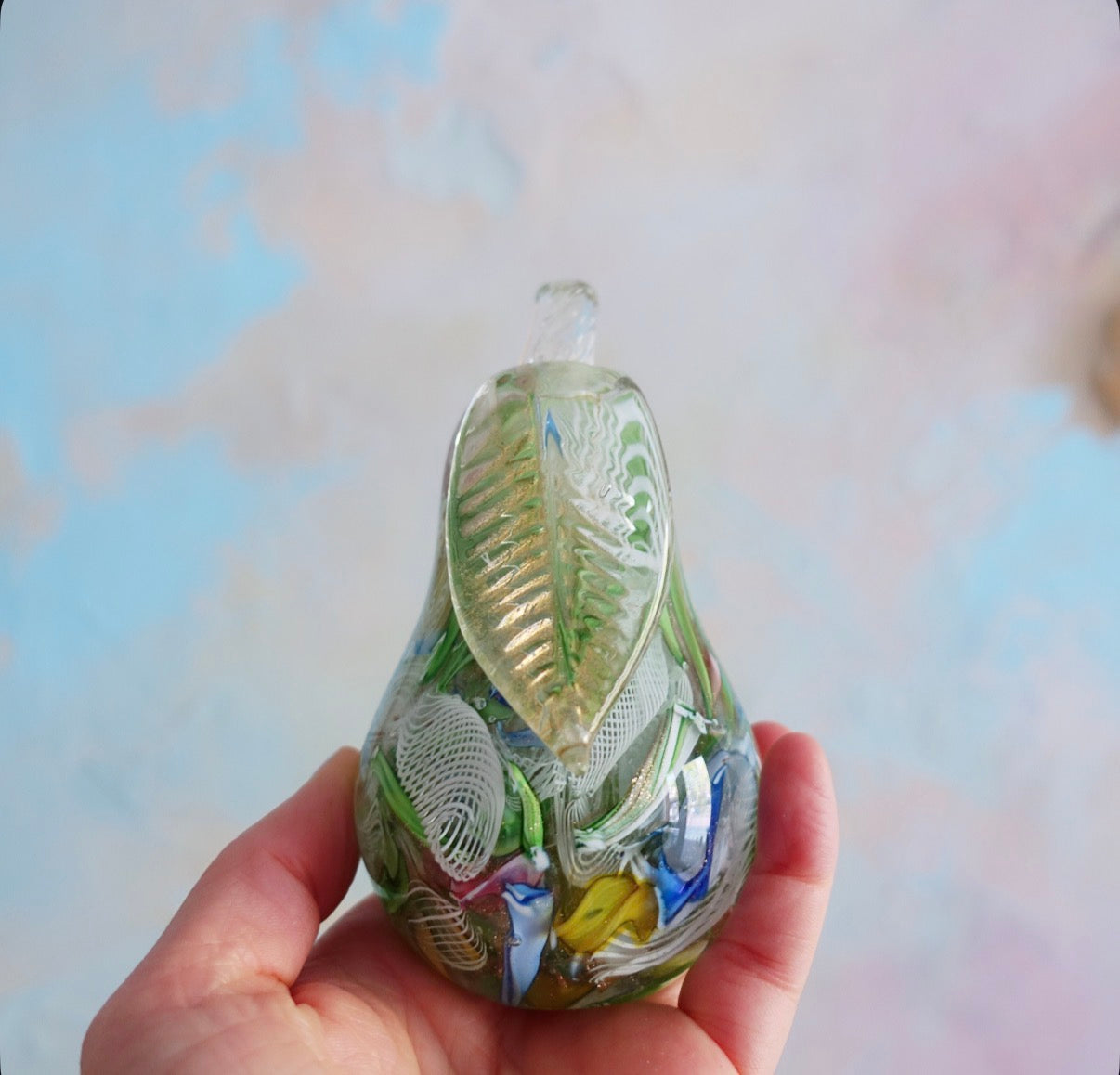 Bizantino Murano glass pear