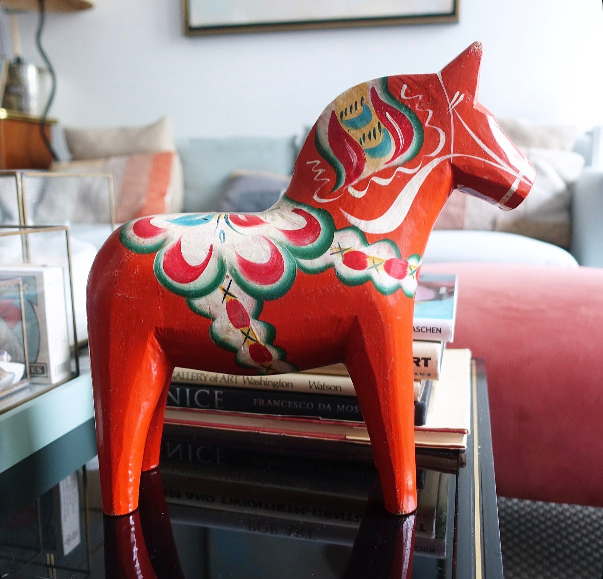 12 1/4 inch Swedish Dala horse