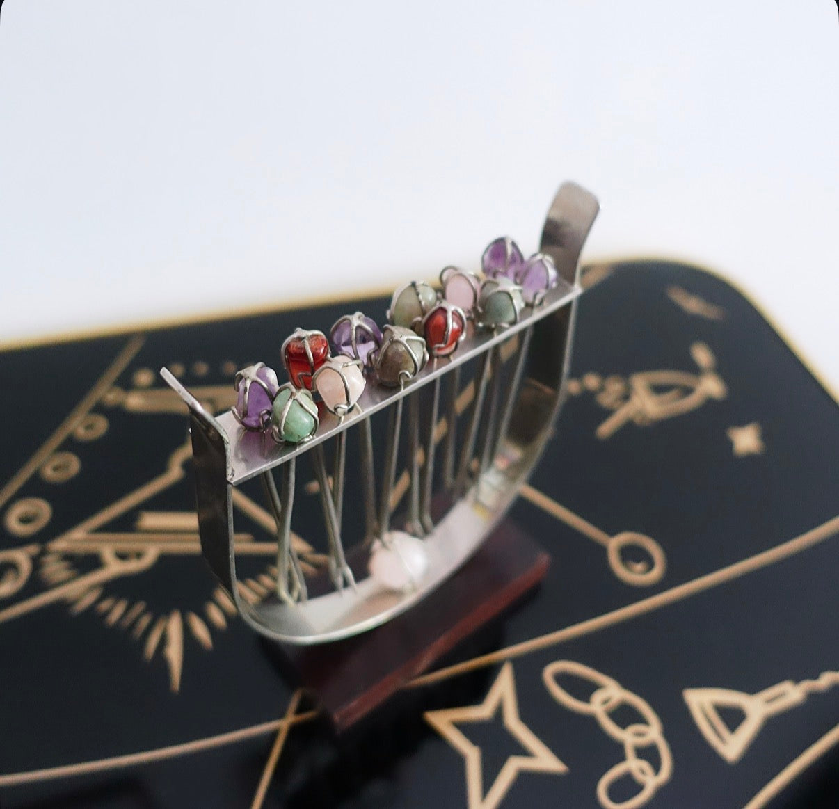 Gemstone cocktail stick set