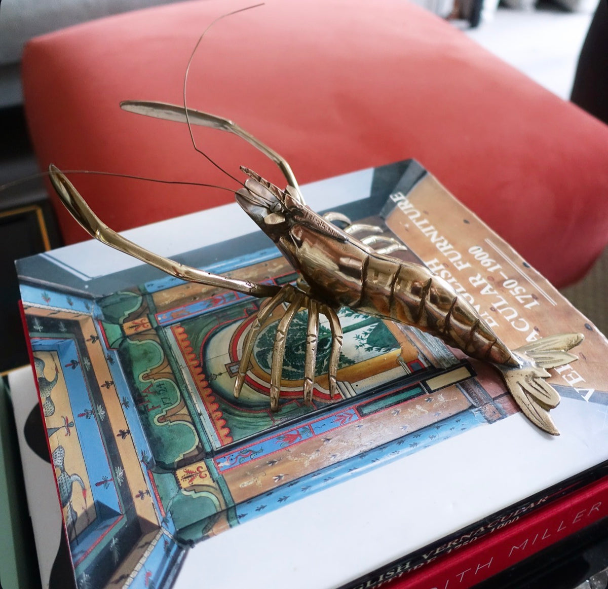 Decorative brass langoustine