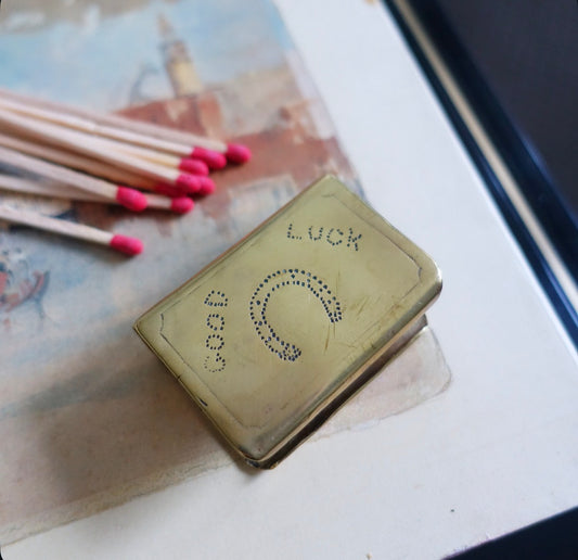 WW1 trench art matchbox holder