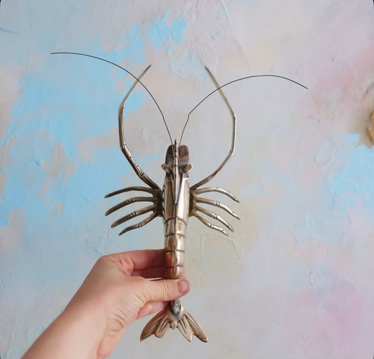 Decorative brass langoustine