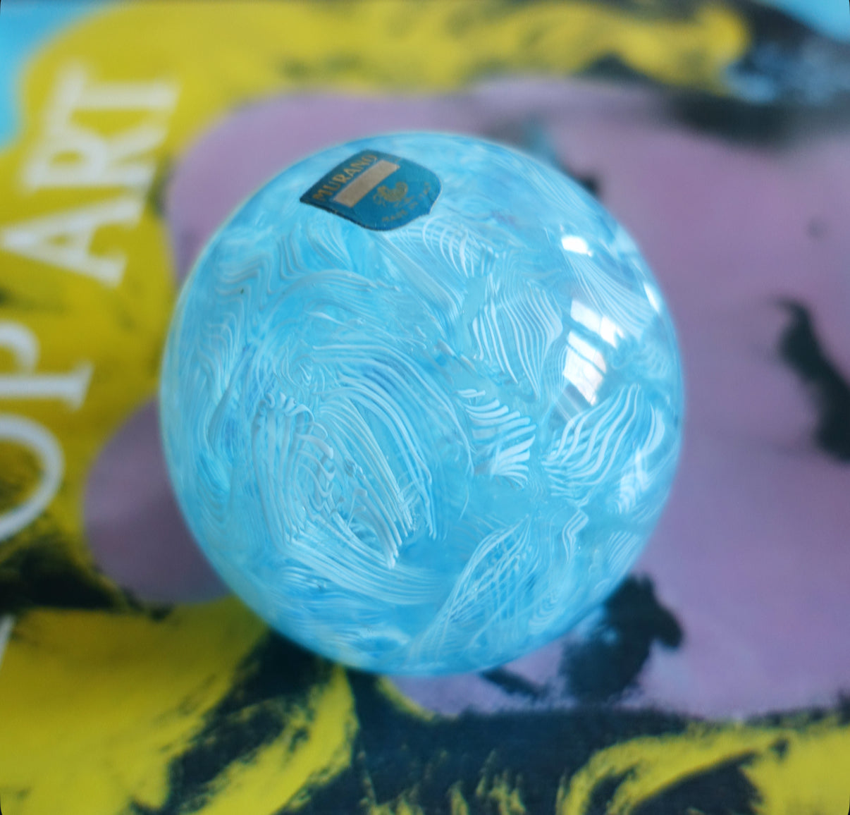 Murano glass paperweight