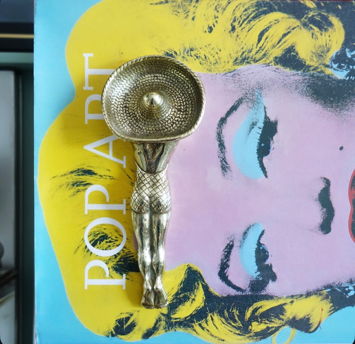 Brass sunbather trinket dish