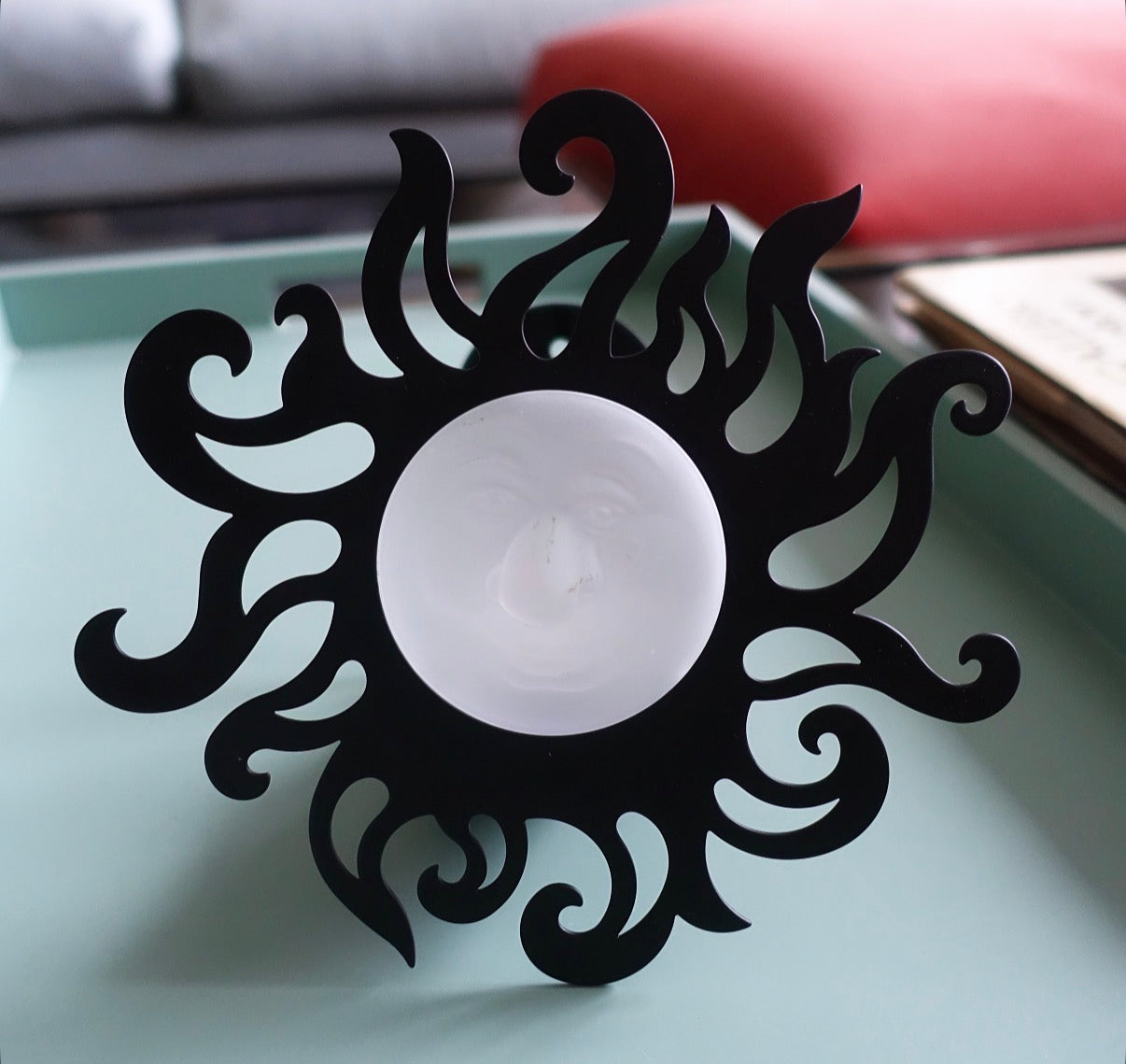 Pair of celestial candle sconces
