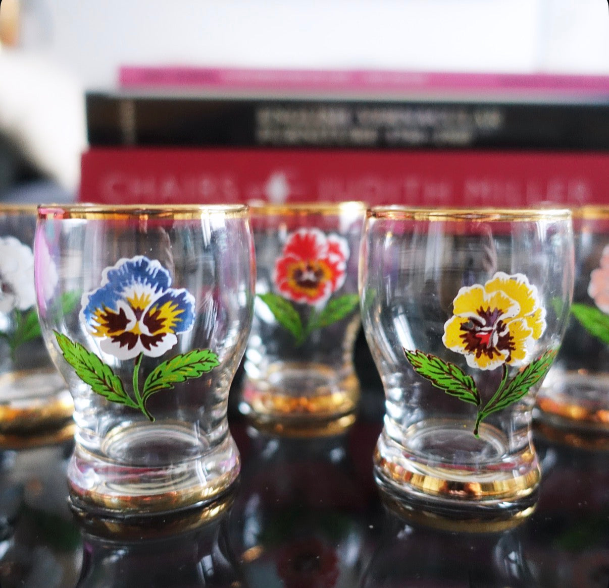 Flower shot glass set