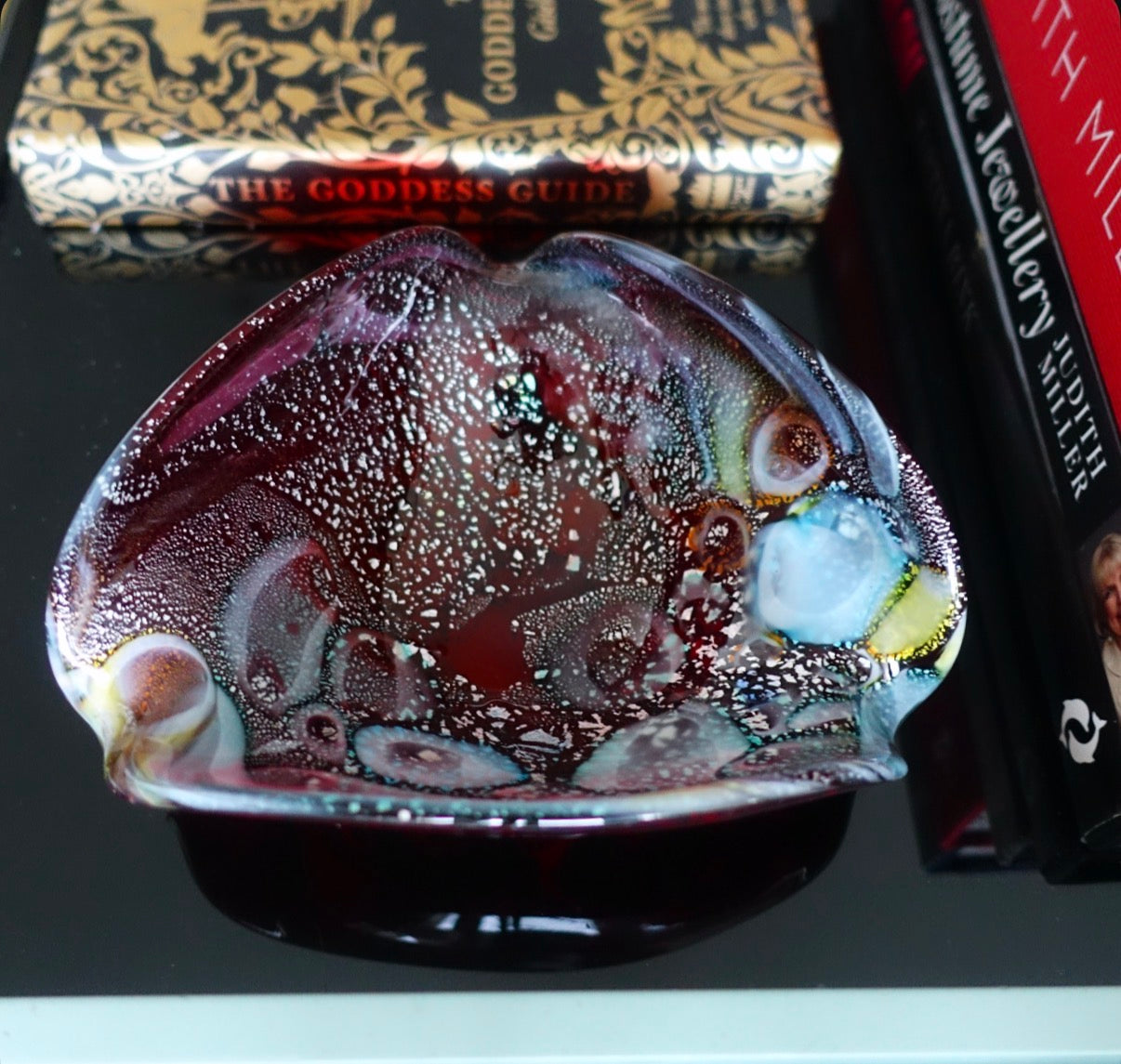 Cosmic Bizantino Murano glass trinket dish