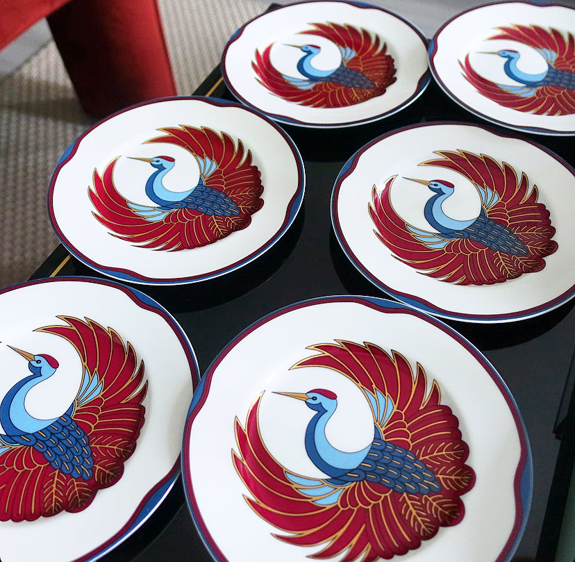 Fitz & Floyd Porcelain plate set