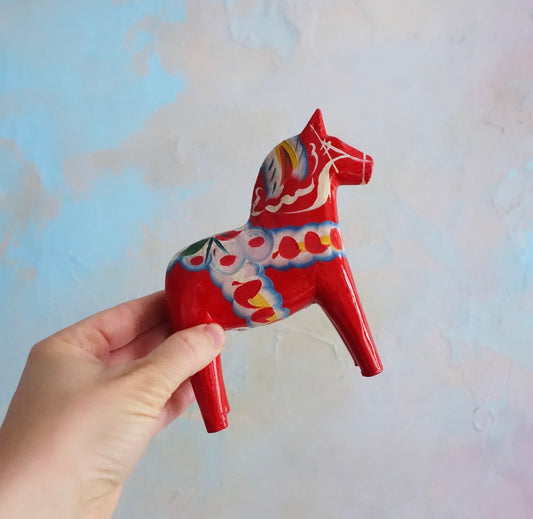 5 1/4 inch Swedish Dala horse