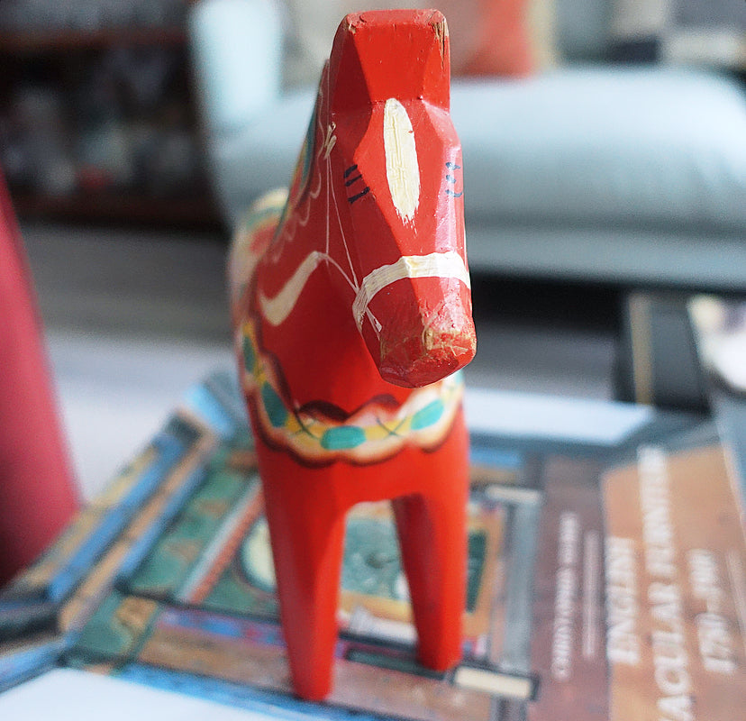 Mid-Century 8 inch Swedish Dala horse