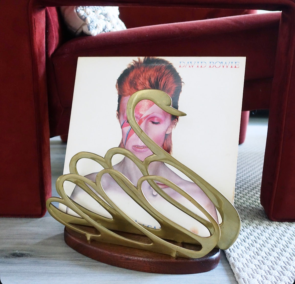 Brass Swan magazine holder