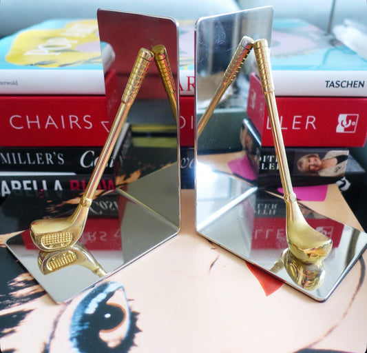 Golf club bookends