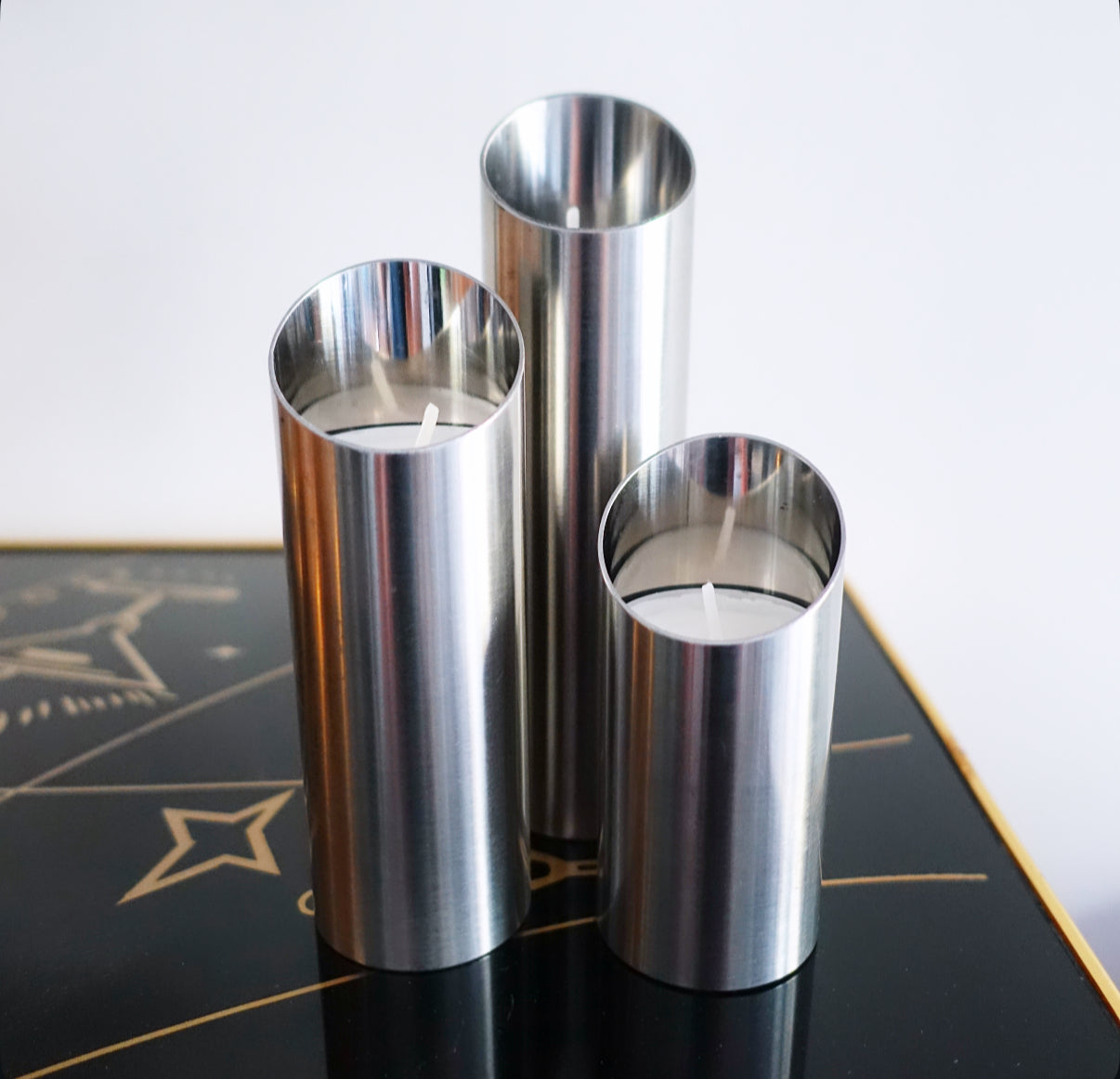 MCM Graduated candle holder set