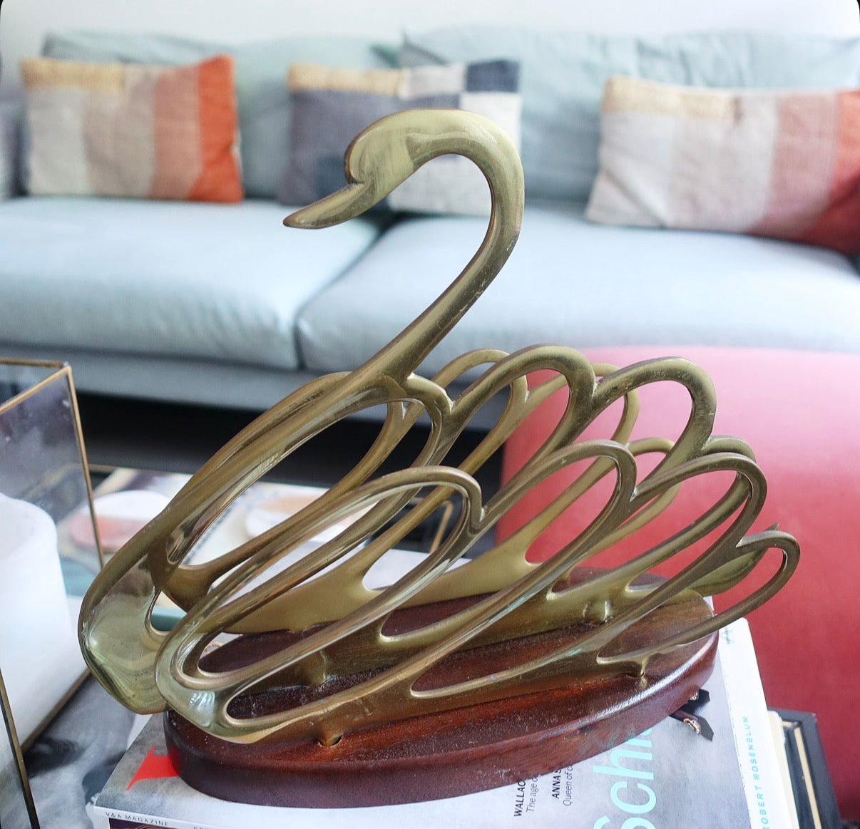 Brass Swan magazine holder