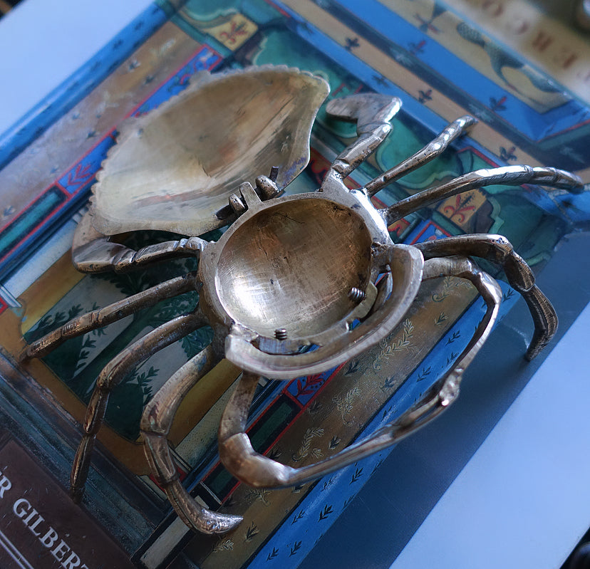 Brass Crab ashtray