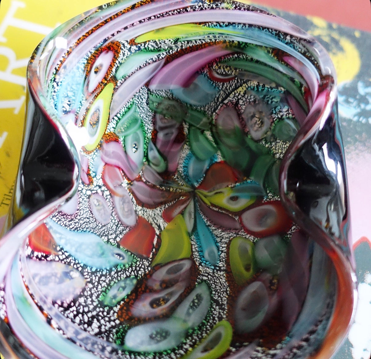 Small Bizantino Murano glass dish
