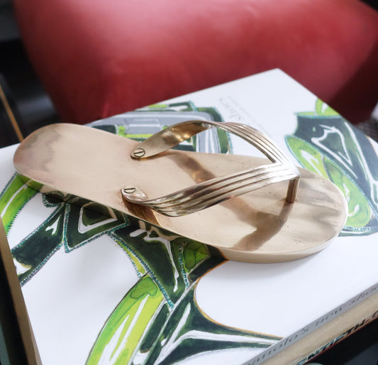 Brass flip flop