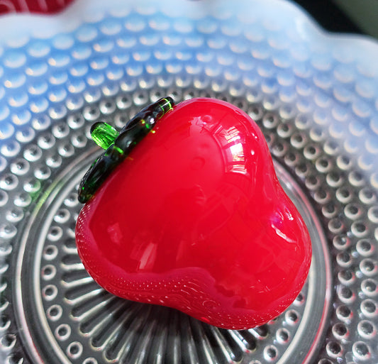 Art glass strawberry