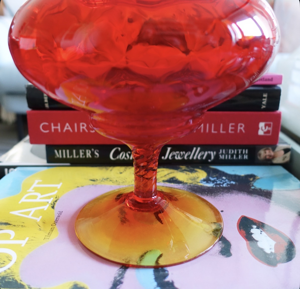 Empoli glass Bon Bon jar