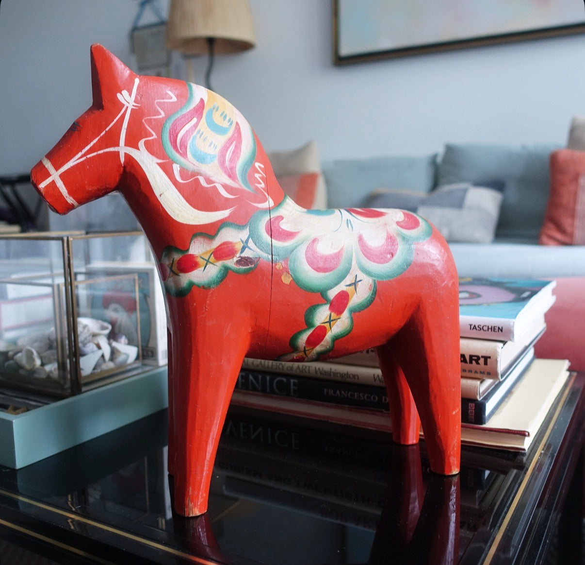 12 1/4 inch Swedish Dala horse