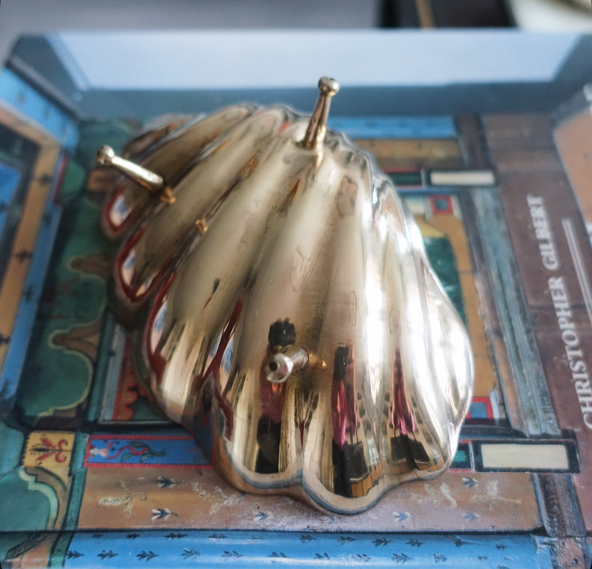 Engraved brass shell