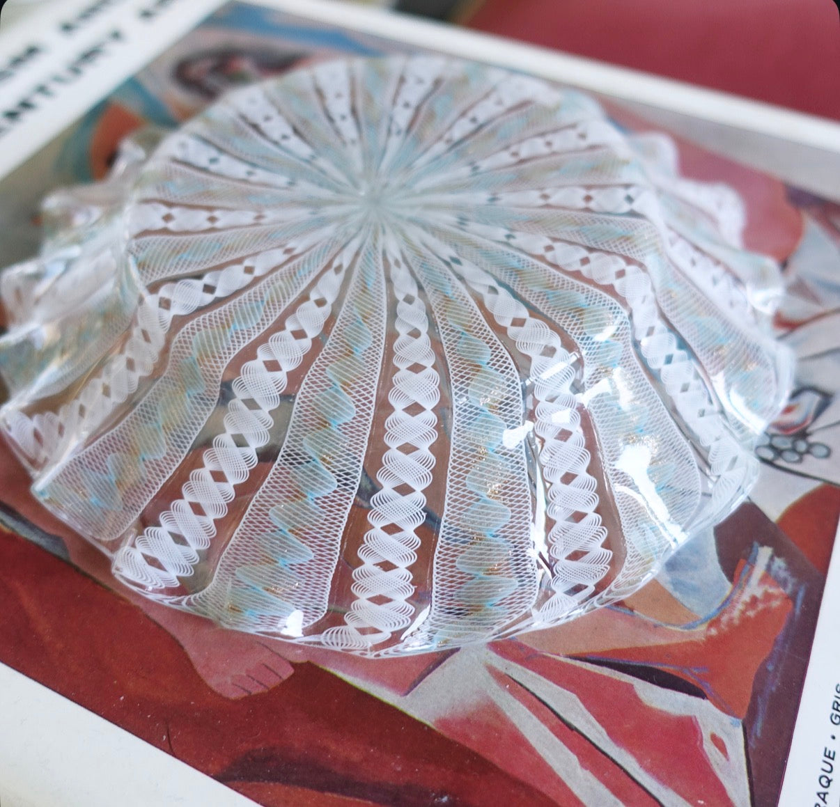Salviati Murano glass trinket dish