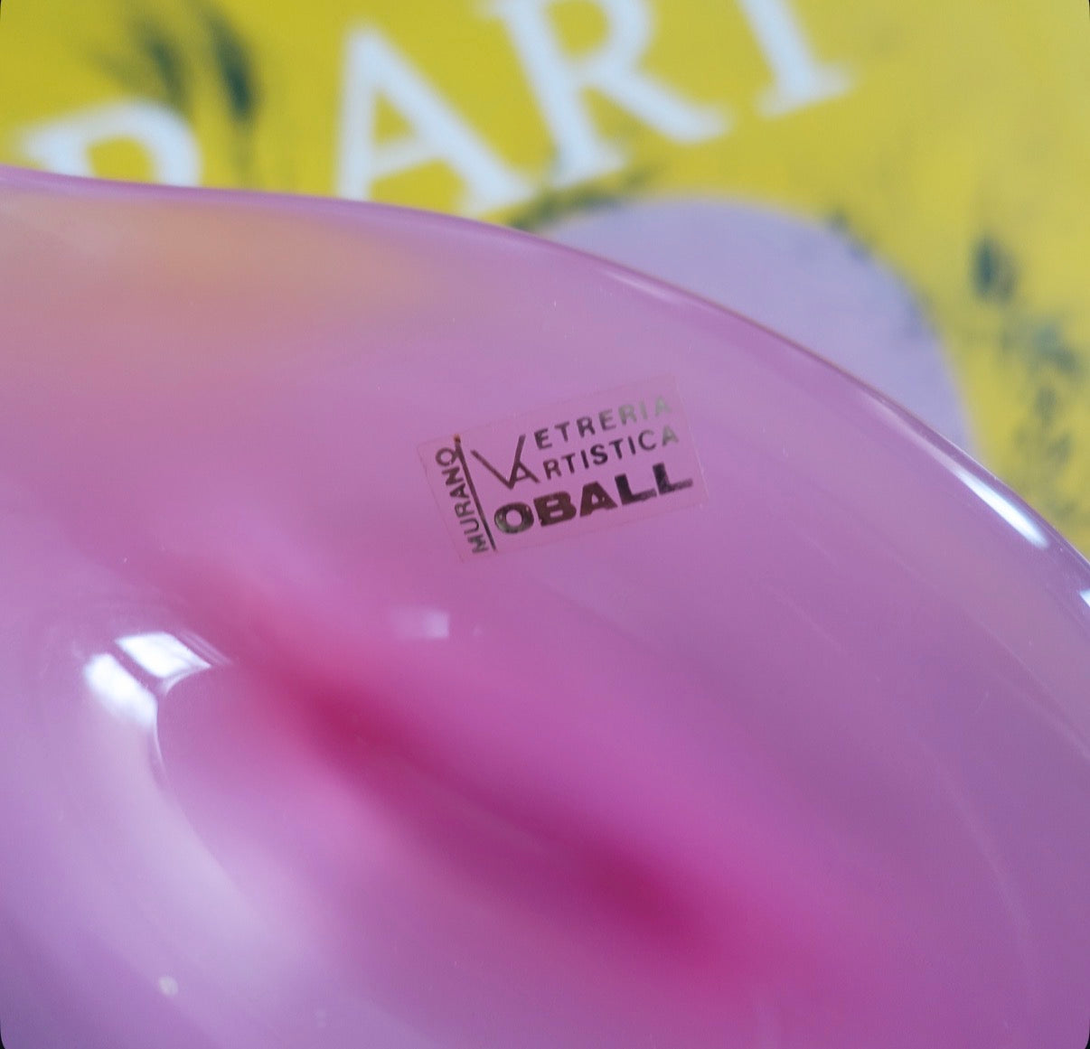 Oball Murano glass trinket dish