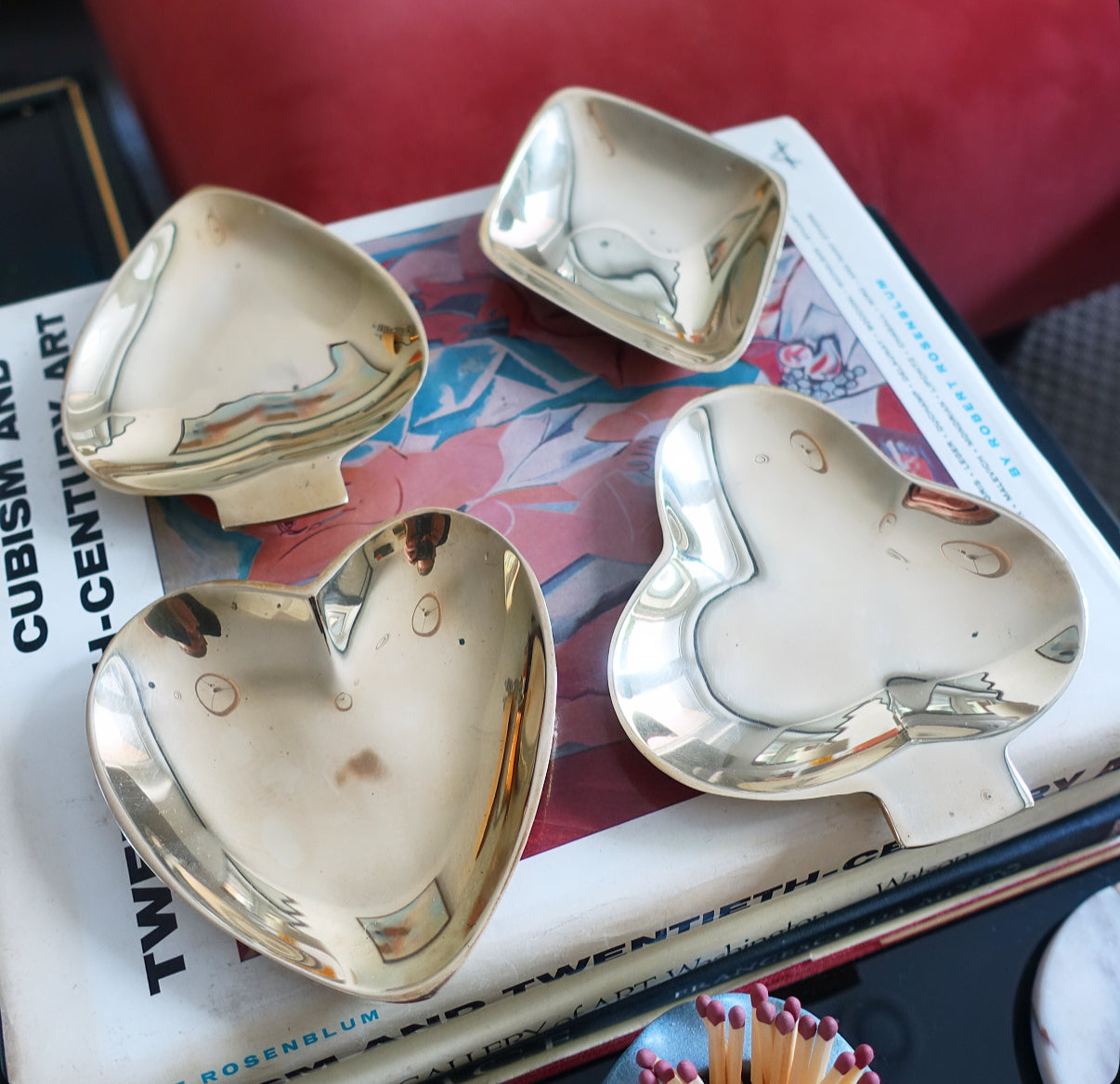 Card suit trinket dish set