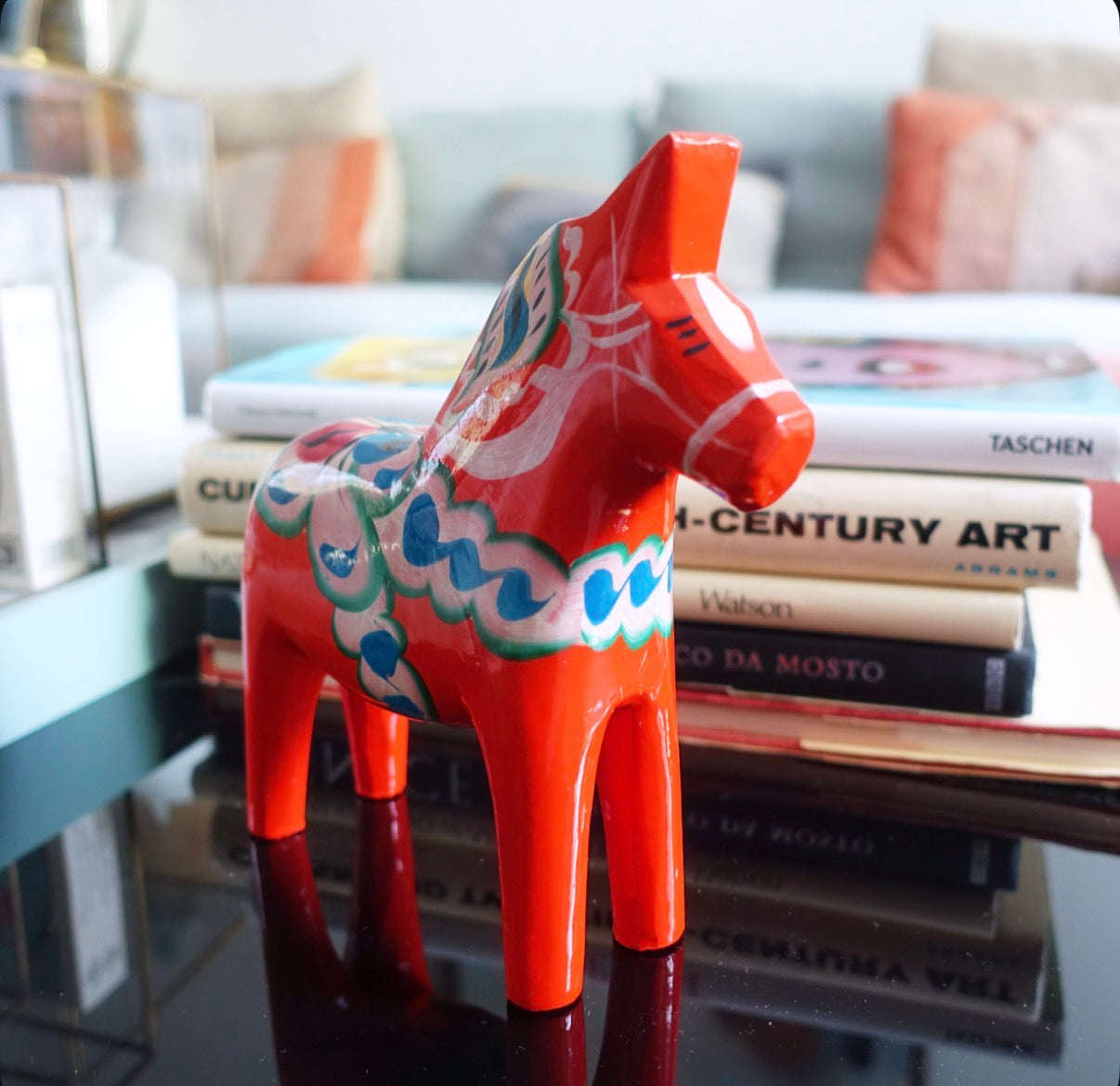 6 3/4 inch Swedish Dala horse