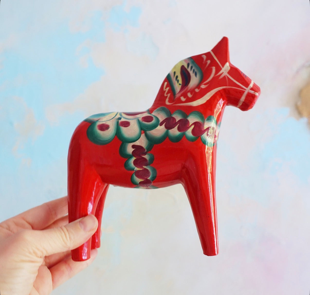 6 3/4 inch Swedish Dala horse