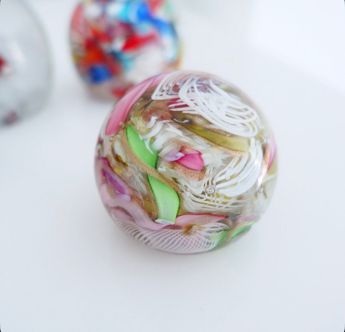 Bizantino murano glass paperweight (D)