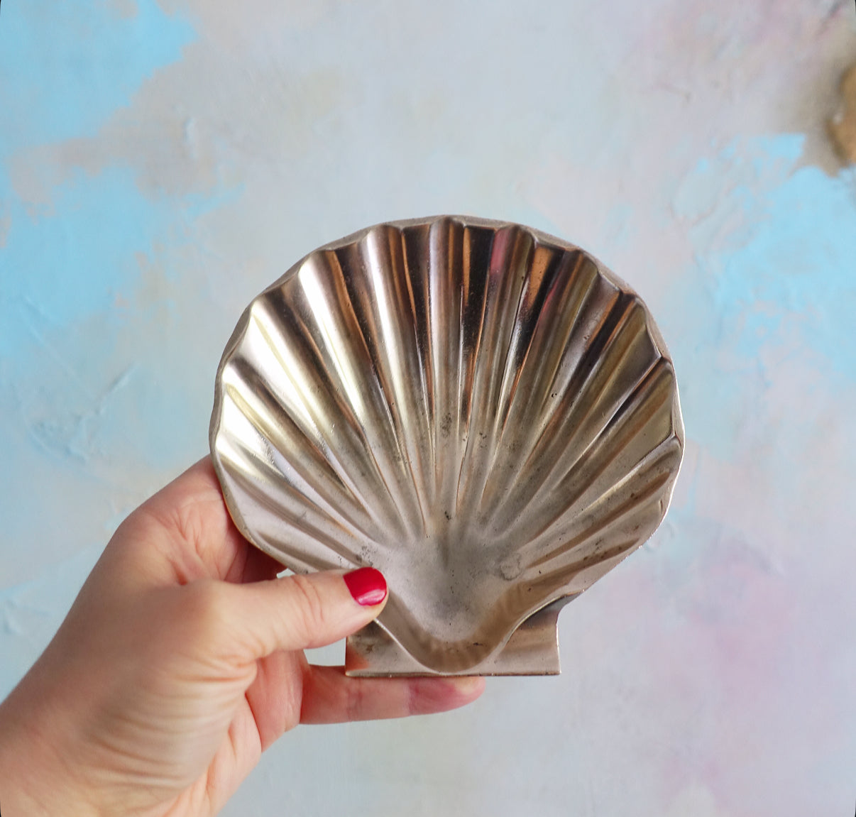 Brass shell motor oil ashtray