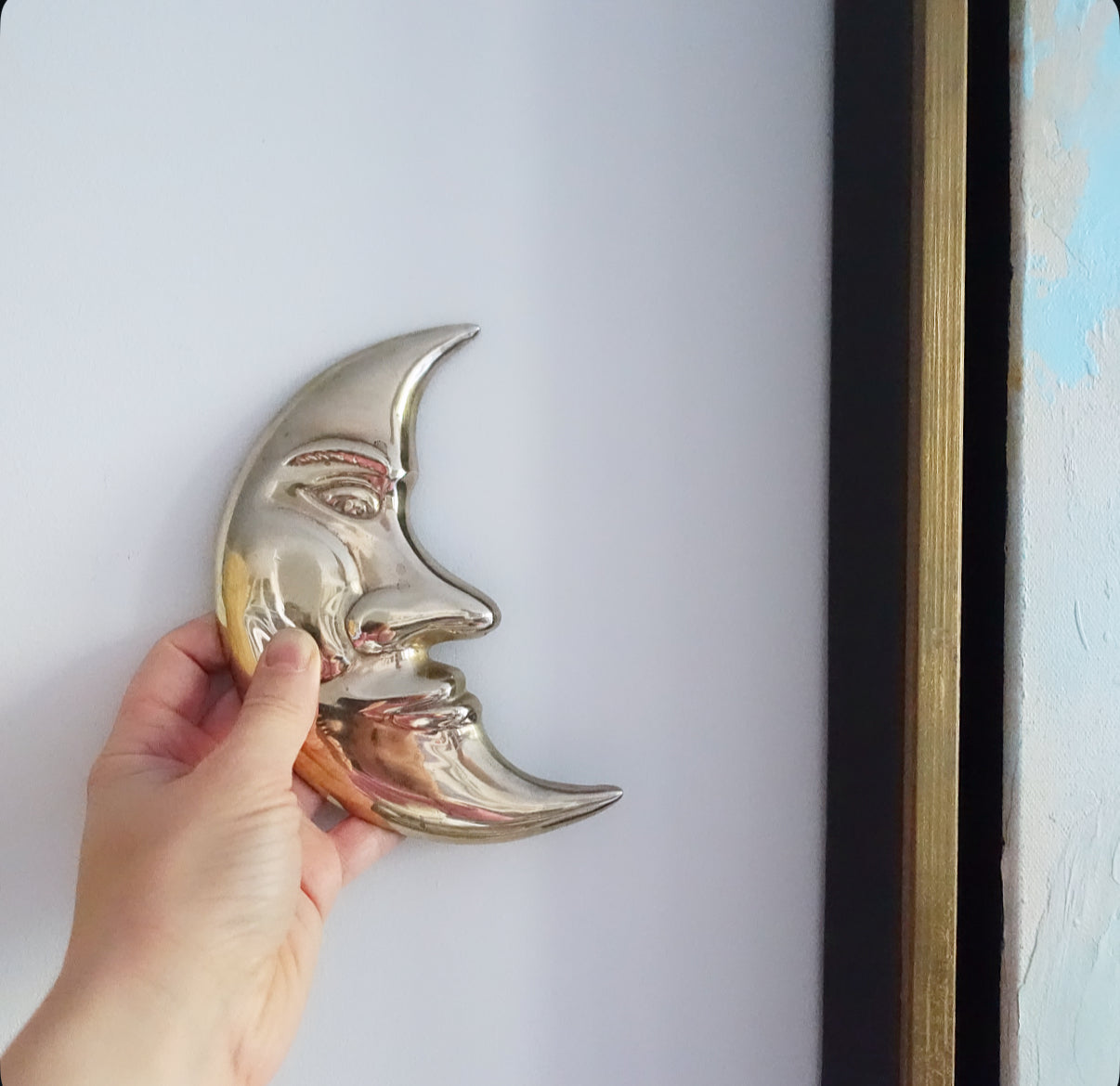 Sun & moon wall plaque set