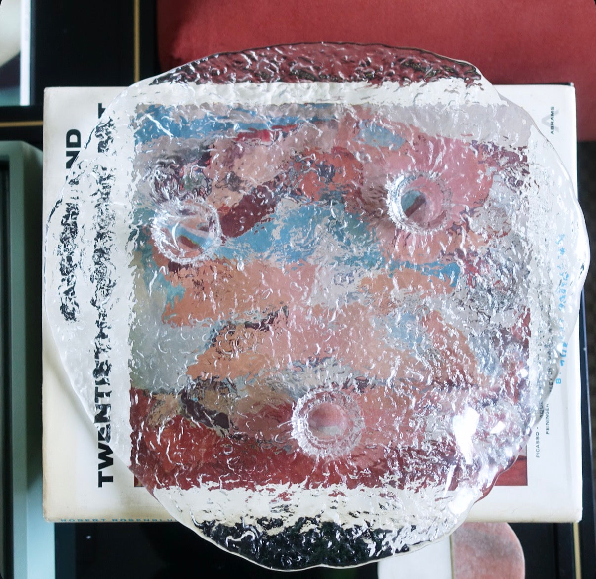 Swedish glass candle holder